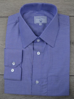 Camisa Maquinetada Azul - comprar online
