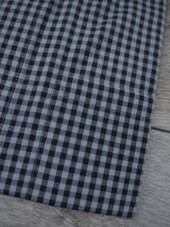 Camisa Manga curta Xadrez Preta - Charleville Camisaria