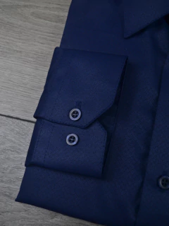 Camisa Maquinetada Marinho - loja online