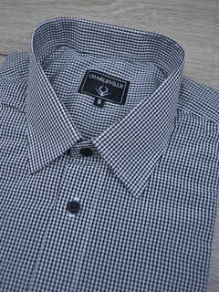 Camisa Manga Curta Xadrez Preta - comprar online
