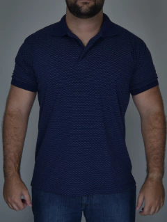 Polo Botão Azul Marinho - Charleville Camisaria