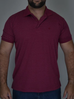 Polo Botão Vinho - comprar online