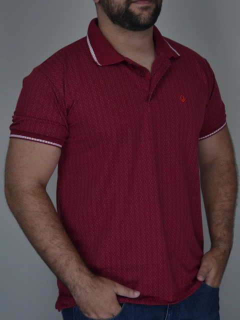 Polo Botão Vermelha