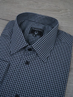 Camisa Micro Xadrez preta na internet