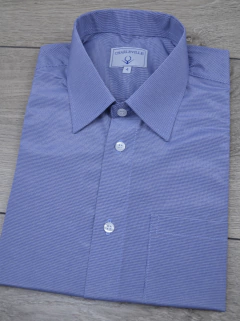 Camisa Manga Curta Mescla Azul - comprar online