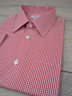 Camisa 100% Algodão Xadrez Vermelha - loja online