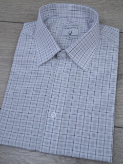 Camisa Manga Curta Xadrez - Charleville Camisaria