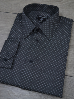 Camisa Maquinetada Preta - Charleville Camisaria