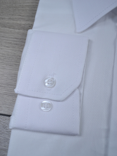 Camisa Maquinetada Branca 1 - Charleville Camisaria