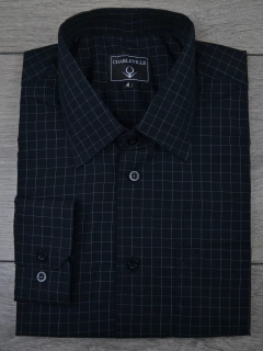 Camisa Xadrez Preta 100% Algodão - loja online