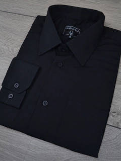 Camisa Preta 100% Algodão Fio 50 - comprar online