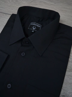 Camisa Preta 100% Algodão Fio 50 - loja online