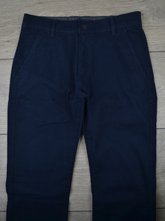 Calça de Sarja Azul Marinho Bolso Faca - comprar online