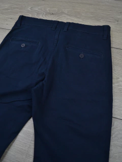 Calça de Sarja Azul Marinho Bolso Faca na internet