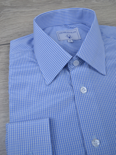 Camisa Xadrez Azul Claro - comprar online
