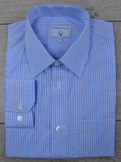 Camisa Xadrez Azul Glace 100% Algodão - comprar online