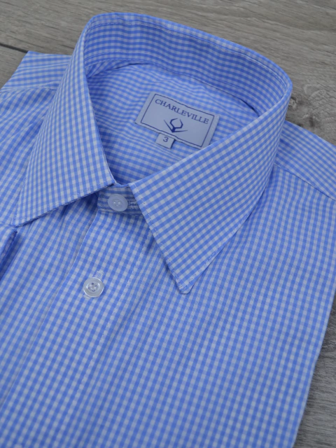 Camisa Xadrez Azul Glace 100% Algodão