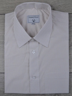 Camisa Manga Curta Fio 80 Beje na internet