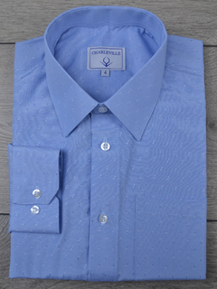 Camisa Maquinetada Azul - comprar online