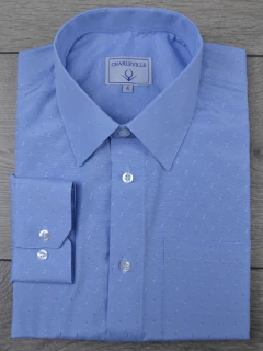 Camisa Maquinetada Azul - comprar online