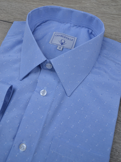 Camisa Maquinetada Azul na internet