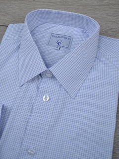 Camisa xadrez Azul e Branco - comprar online