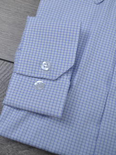 Camisa xadrez Azul e Branco - Charleville Camisaria