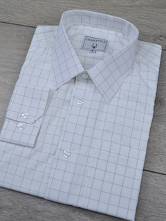 Camisa xadrez branco - loja online