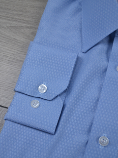 Camisa Maquinetada Azul - loja online