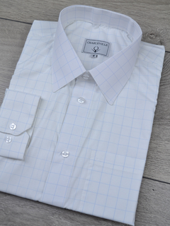 Imagem do Camisa xadrez branco e azul