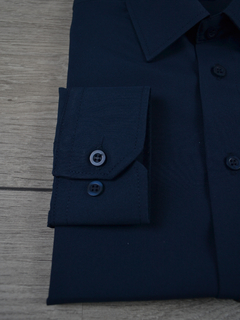 Camisa Microfibra Azul Marinho - Charleville Camisaria