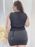 Short Saia Neoprene Risca de Giz - comprar online