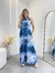 Vestido Plissado Frente Única Marmorizado - comprar online