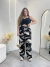 Calça Pantalona Estampada com Zíper na internet