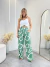 Calça Pantalona Estampada com Zíper - loja online