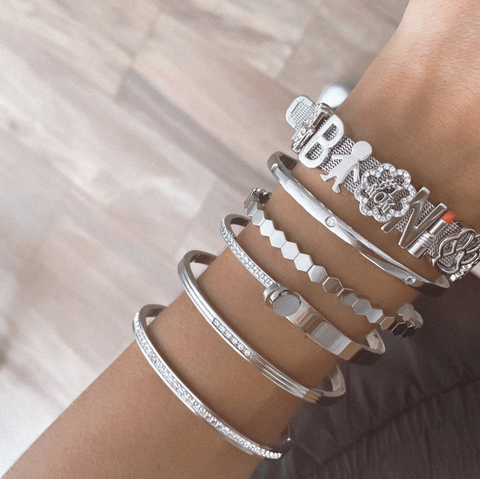 PULSERA LULU PLATEADA (LOS DIJES SE COMPRAN POR SEPARADO) - comprar online