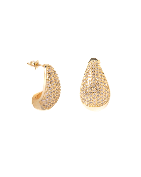 ARGOLLAS GOTA BRILLOS DORADAS