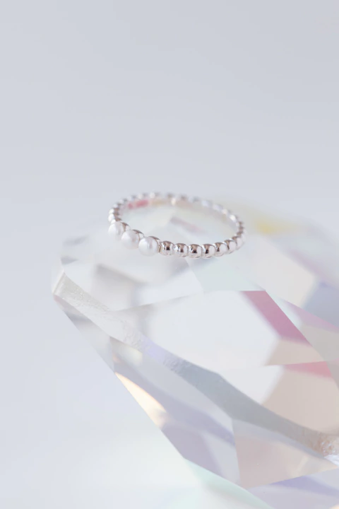 ANILLO PERLITAS BOLITAS SILVER