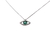COLLAR OJITO CIRCON PLATEADO