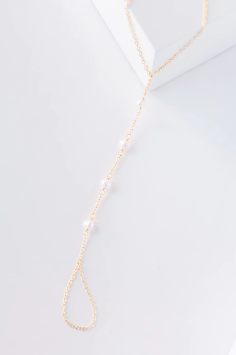 PULSERA ANILLO PERLAS GOLD