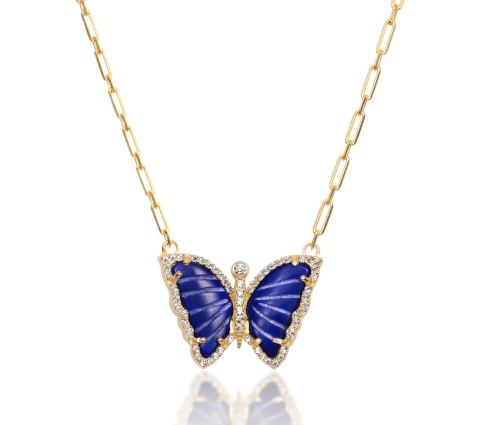 COLLAR MARIPOSA AZUL