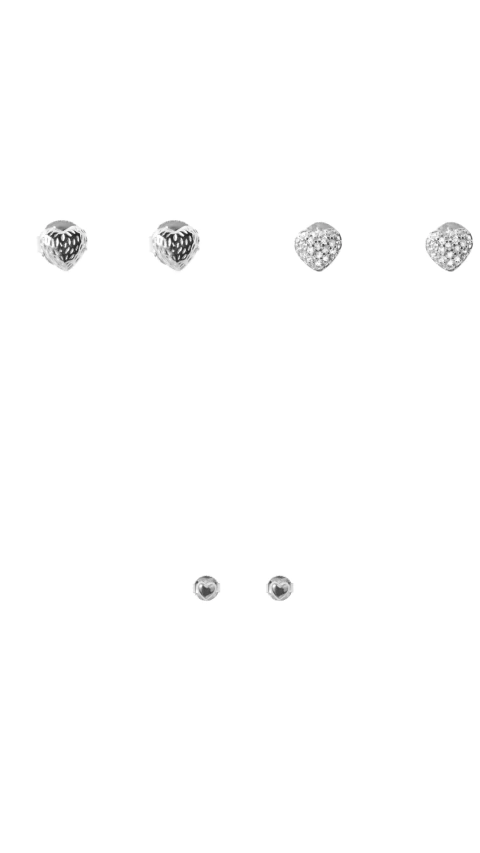 SET CORAZONES SILVER