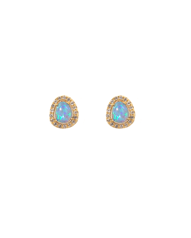 Aritos Oval Azules thumbnail 2