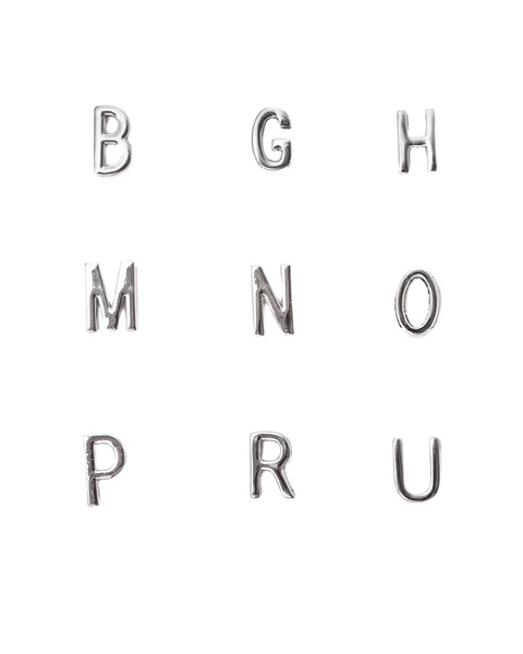 LETRAS PARA LA PULSERA LULU PLATEADAS (A a Z)