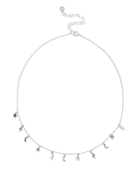 CHOCKER LUNITA RAYITO ESTRELLA PLATEADO