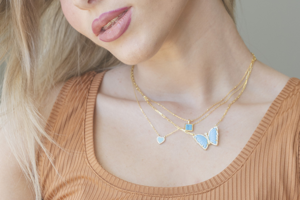 Collar Cuadrito Turquesa thumbnail 3