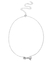 COLLAR MOÑO PLAIN PLATEADO