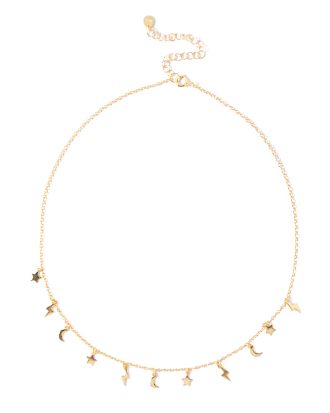 CHOCKER LUNITA RAYITO ESTRELLA DORADO