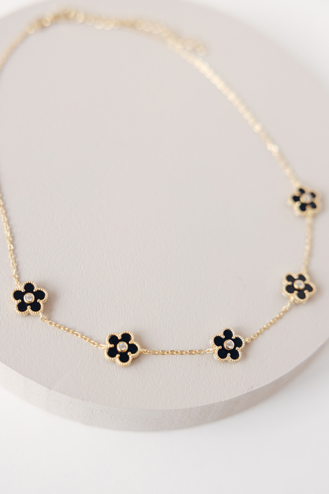 COLLAR FLORCITA BLACK - comprar online