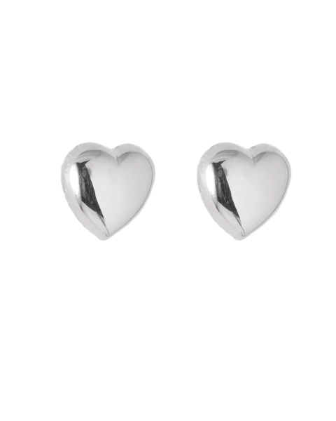 AROS ARIELA HEART GRANDES SILVER